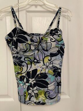 Croft & Barrow Women’s Floral Tankini Swim Top Size 14 Great Condition